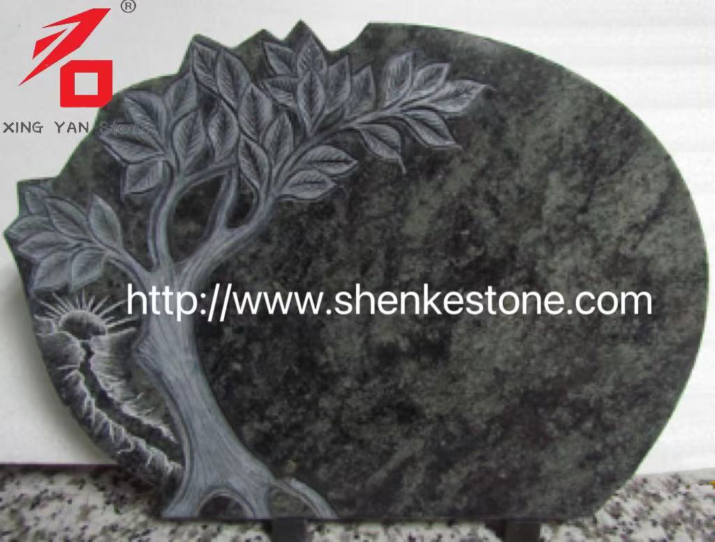 Specjalna zielona granitowa tablica Memorial Tree Pamięci