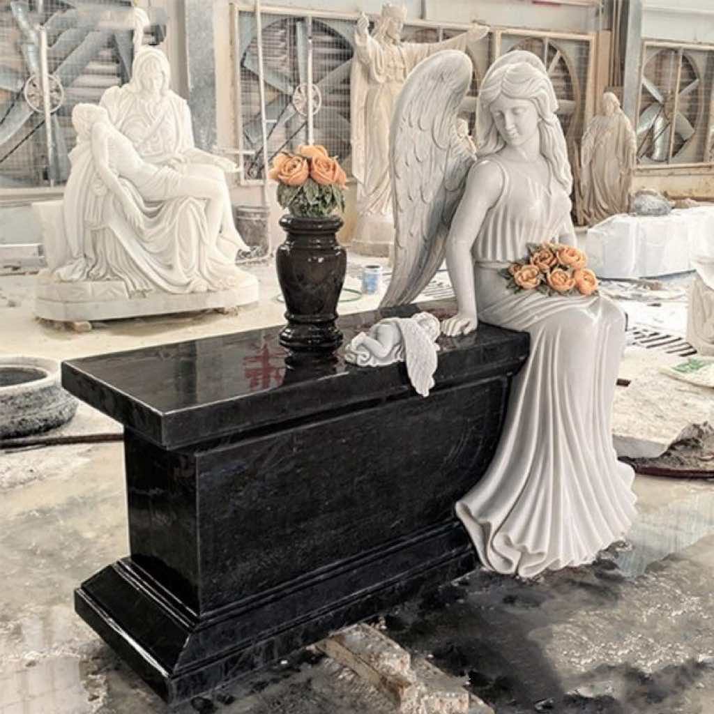 Marmurowy nagrobek anioła stróża Xingyan