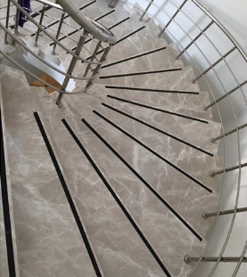 Xingyan Stone Polishing Blawling Grey Marble Schody Producent